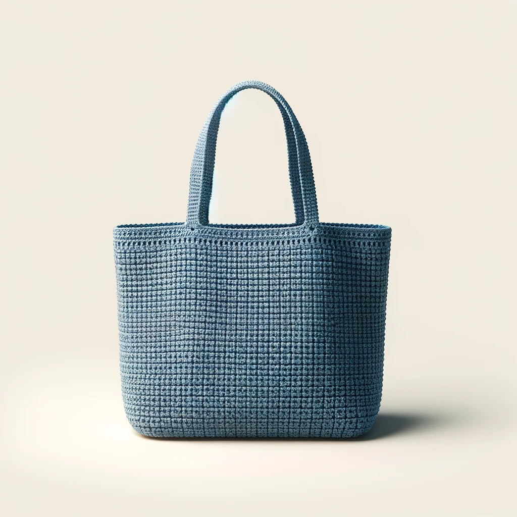 crocheted tote bag