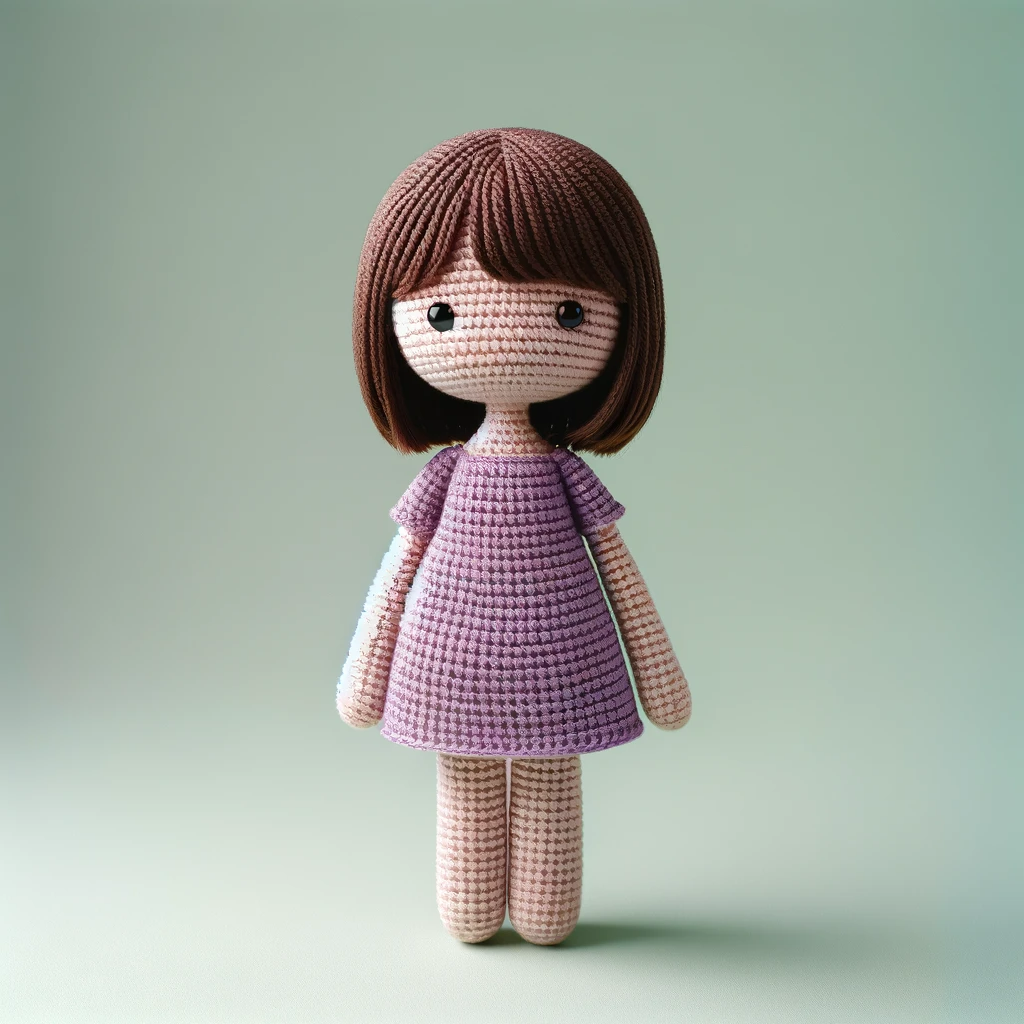 Amigurumi doll girl
