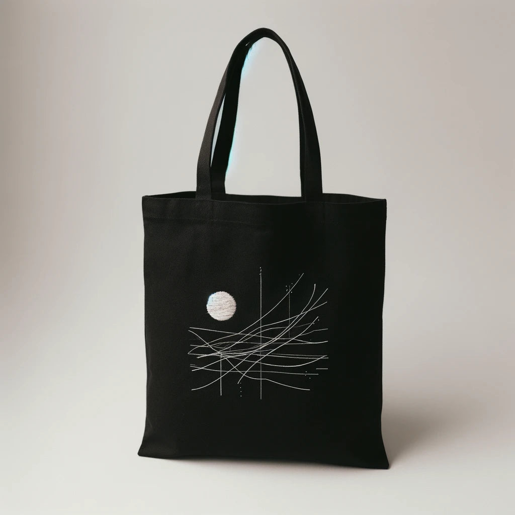 Black tote bag