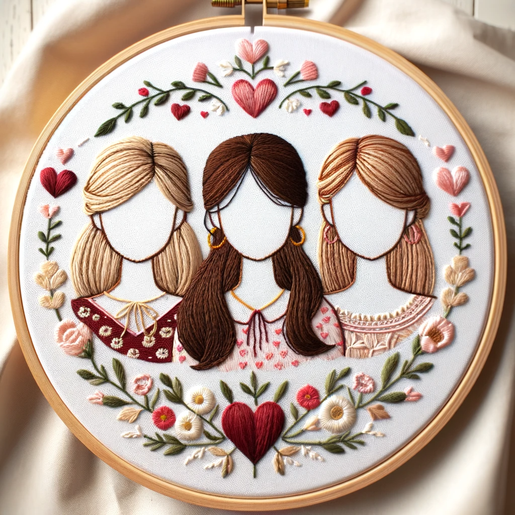 Embroidery for enduring friendships