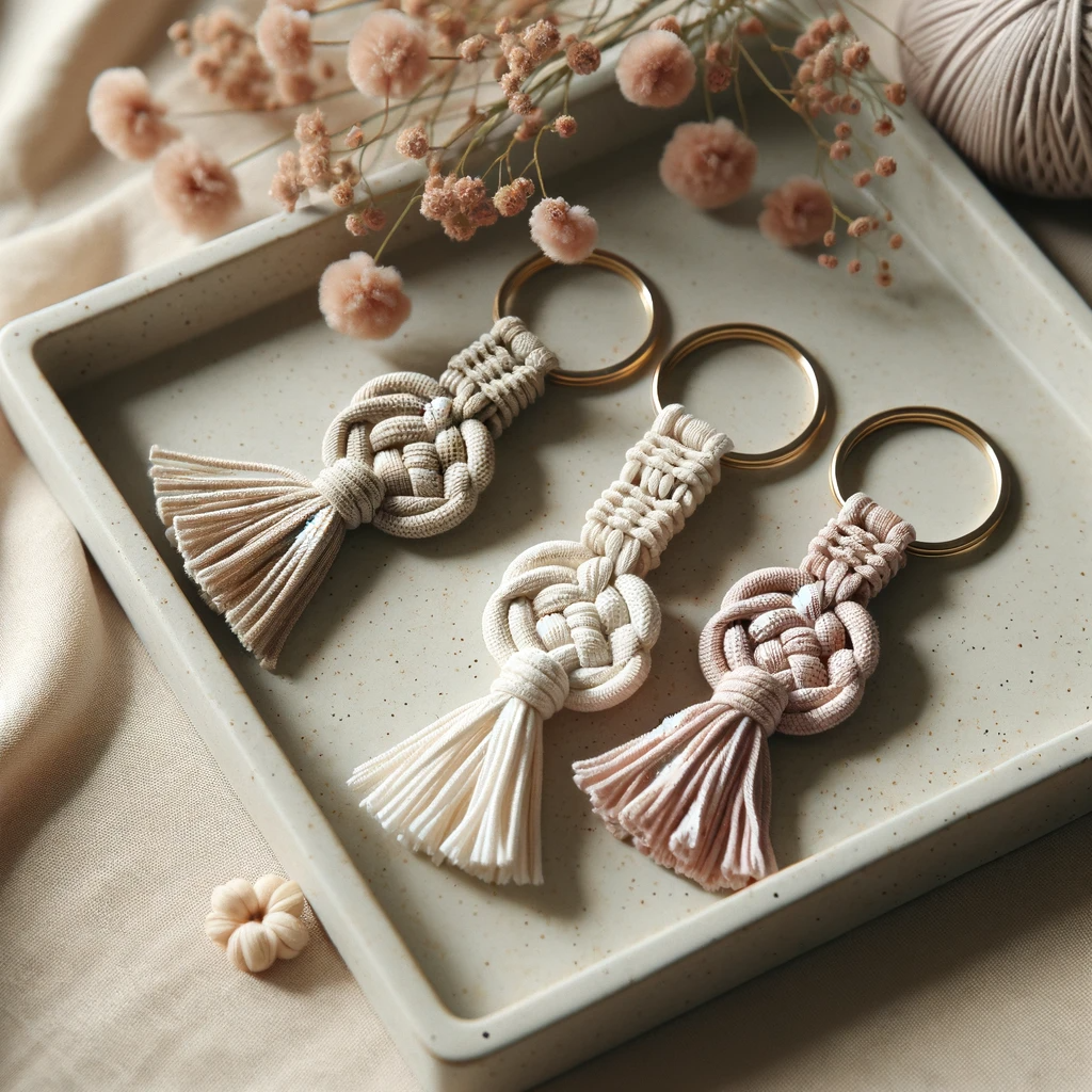 Macrame keychain