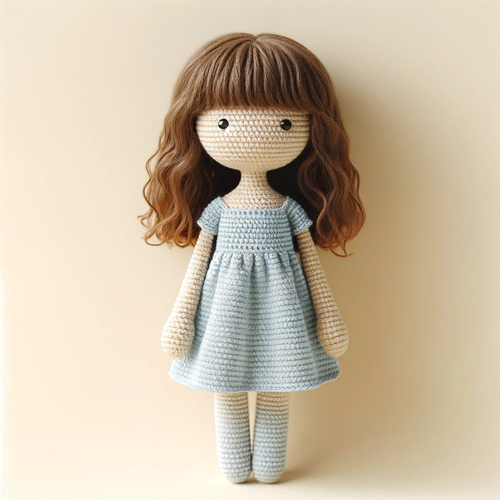 Amigurumi doll girl