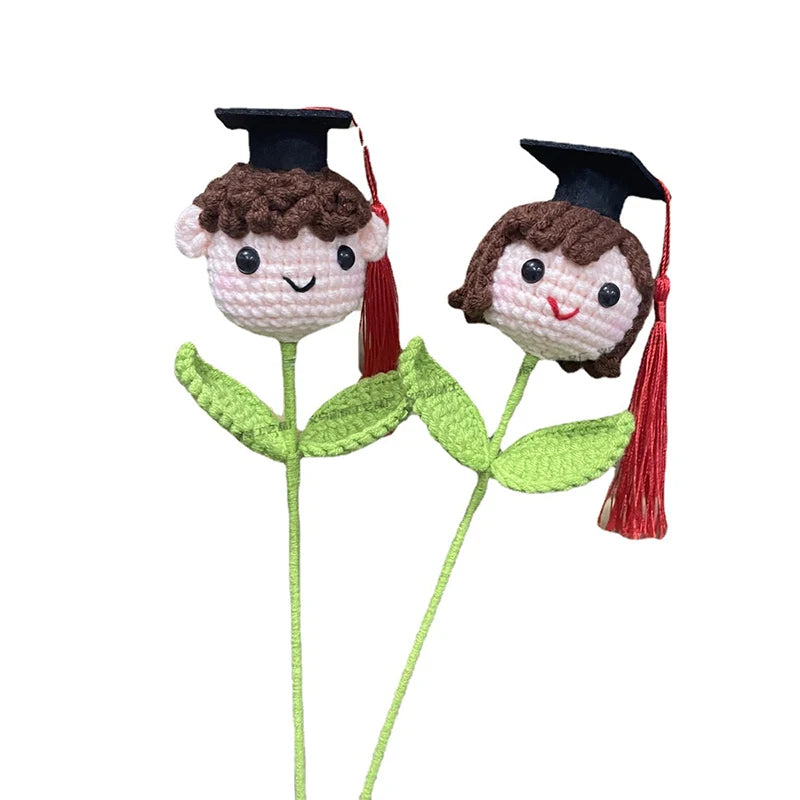 Crochet Flowers Students Graduation Bouquet