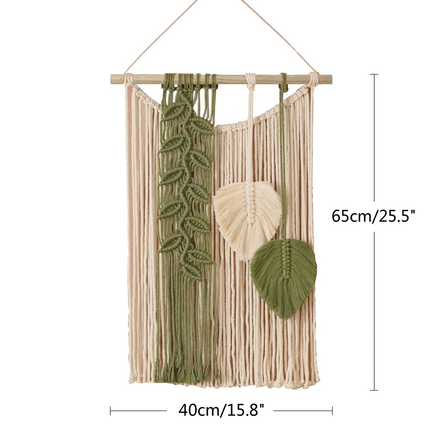 Handmade Leaves Macrame Hanging Boho Room