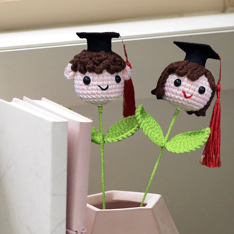 Crochet Flowers Students Graduation Bouquet
