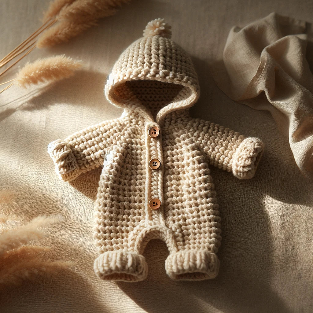 Crochet baby jumpsuit