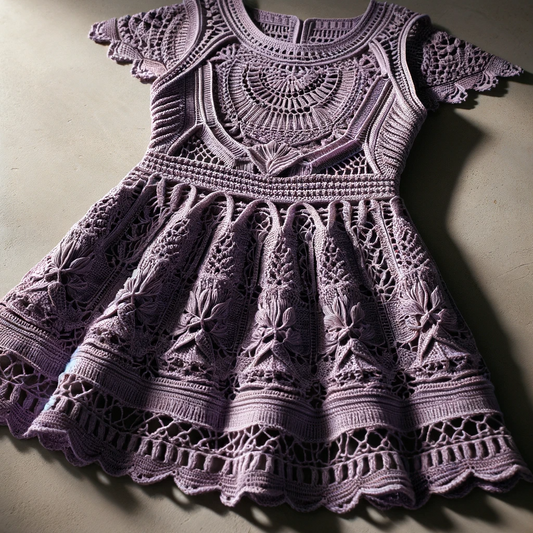 Lavender Crochet Dress
